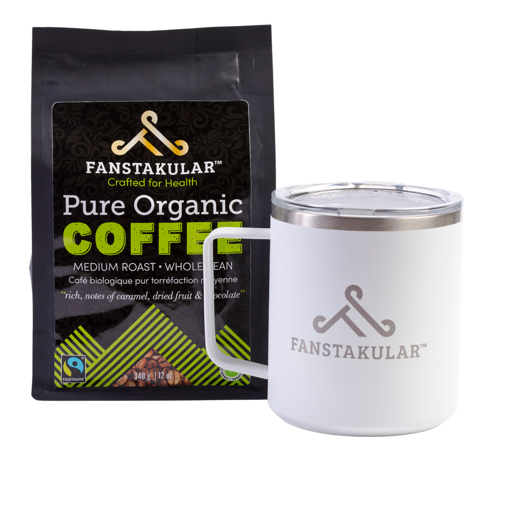 Bundle 12 oz Bag of Coffee + Coffee Mug - Fanstakular Health Inc.