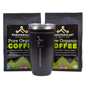 
                  
                    Load image into Gallery viewer, Bundle Two 12 oz Bags of Coffee + Tumbler - Fanstakular Health Inc.
                  
                