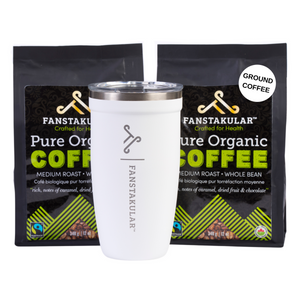 
                  
                    Load image into Gallery viewer, Bundle Two 12 oz Bags of Coffee + Tumbler - Fanstakular Health Inc.
                  
                